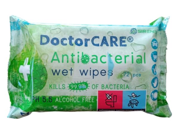 DoctorCare R antibakteriális nedves törlőkendő plusz 72 db