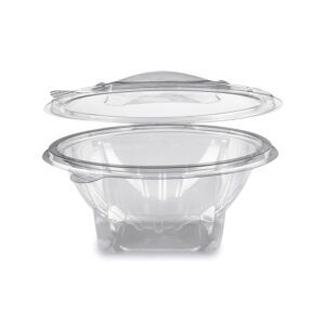 PET kerek víztiszta egybefedeles doboz  750 ml (újrahasznosítható) - 50 db/csomag *77907