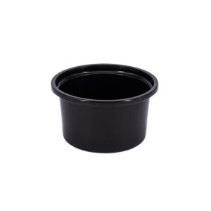 Öntetes PP tálka FEKETE 50 ml (50/1000 db/#) - 50 db/csomag PP317