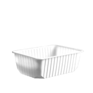 (Q-Box) PP Szögletes doboz fehér 1000 ml mikrózható - 50 db/csomag