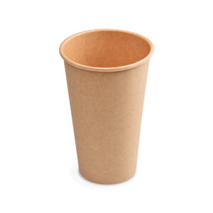 Biológiailag lebomló papír pohár KRAFT 340/420 ml Ø:90mm - 50 db/csomag *76442