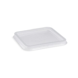 (Q-Box) Szögletes átlátszó PP tető (500-1200 ml), mikrózható  - 50 db/csomag