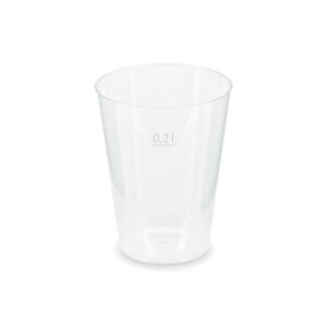 200ml átlátszó pohár ÚJRAHASZNÁLHATÓ - 40 db/csomag