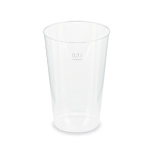 300 ml átlátszó pohár ÚJRAHASZNÁLHATÓ - 25 db/csomag