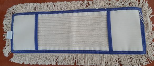 Lapos felmosó huzat, zsebes, pamut 80 cm