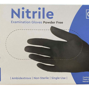 Protect Nitril kesztyű M fekete 100db